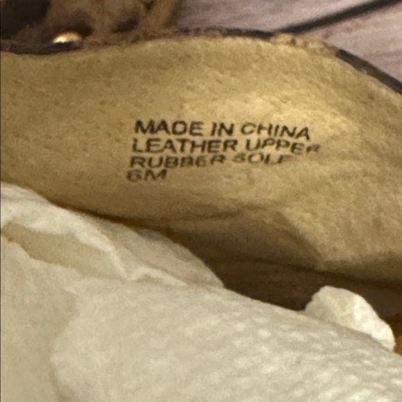 Michael Kors Belinda Mule Brown Leopard Suede Studded cork Wedge Heels - Picture 6 of 6